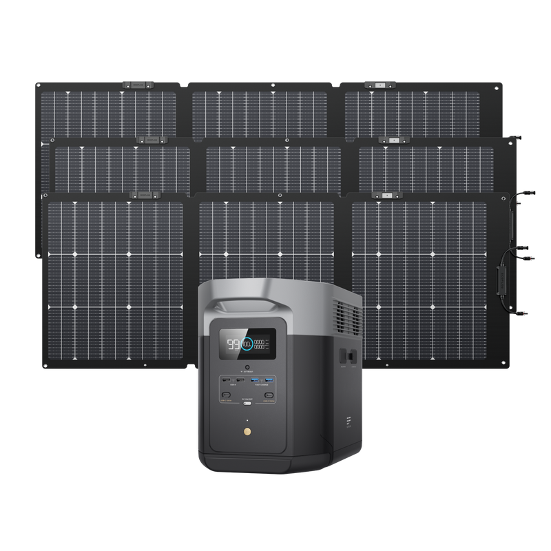 Carregue imagem no visualizador da galeriaGerador Solar EcoFlow DELTA 2 (PV160W)