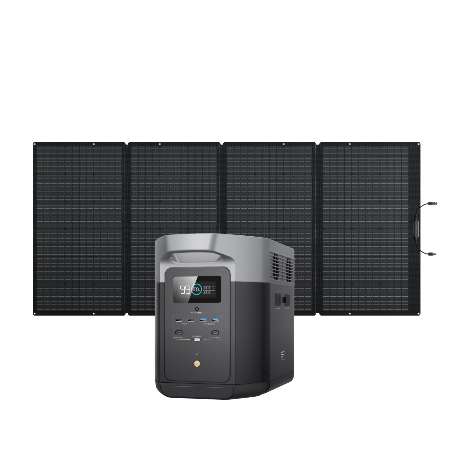 Gerador Solar EcoFlow DELTA 2 (PV400W) | EcoFlow Brasil