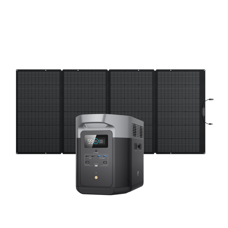 Carregue imagem no visualizador da galeriaGerador Solar EcoFlow DELTA 2 (PV400W)