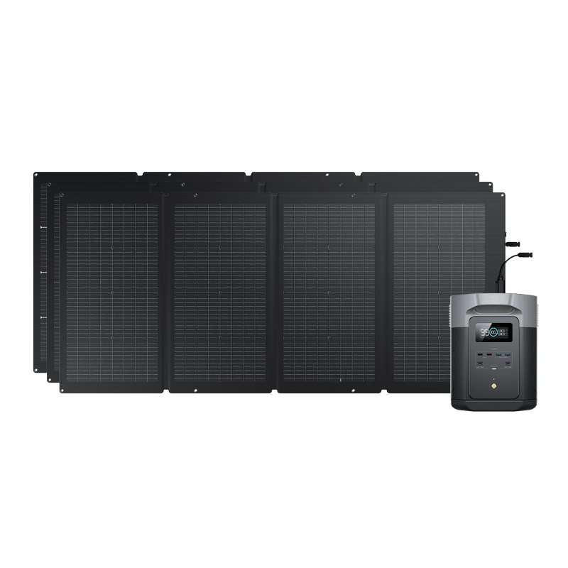 Carregue imagem no visualizador da galeriaEcoFlow DELTA 2 MAX + 220W Portable Solar Panel 3