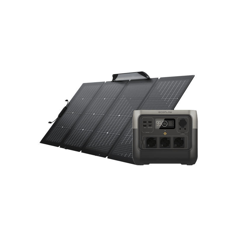 Carregue imagem no visualizador da galeriaEcoFlow RIVER 2 Pro + 220W Portable Solar Panel