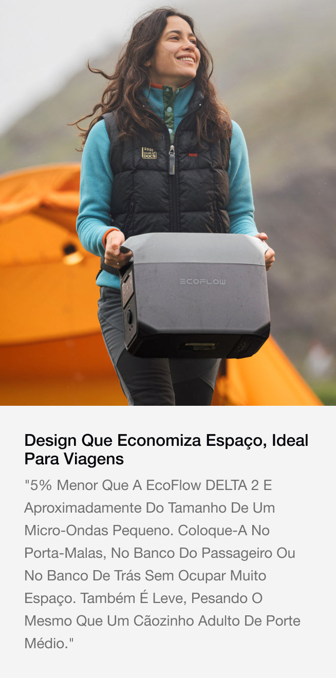 Com design compacto e portátil, cabe perfeitamente em qualquer espaço.