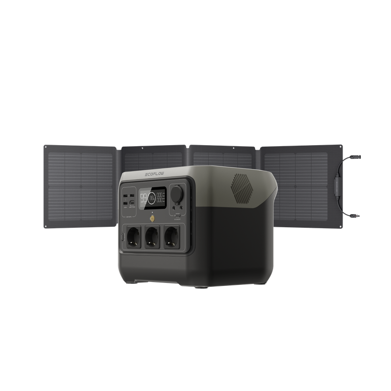 EcoFlow RIVER 2 Pro com painel solar 110 W - estação de energia portátil 768 Wh 220 V