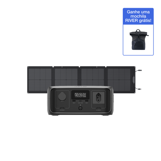 Gerador Solar EcoFlow RIVER 3 (PV110W)