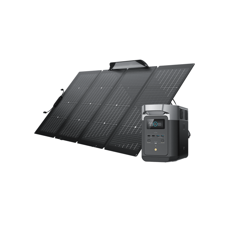 Carregue imagem no visualizador da galeriaEcoFlow DELTA 2 + 220W Portable Solar Panel
