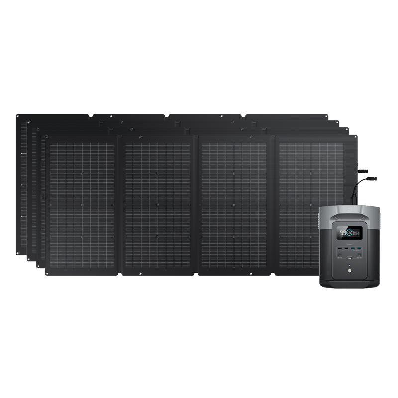 Load image into Gallery viewer, EcoFlow DELTA 2 MAX + 220W Portable Solar Panel 4
