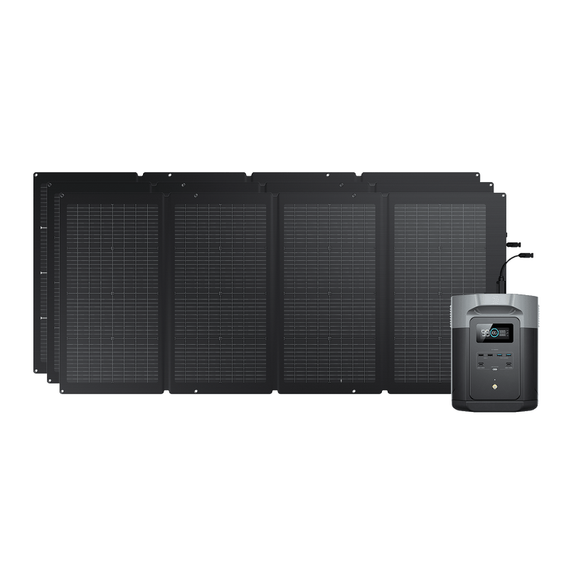 Carregue imagem no visualizador da galeriaEcoFlow DELTA 2 MAX + 220W Portable Solar Panel 3
