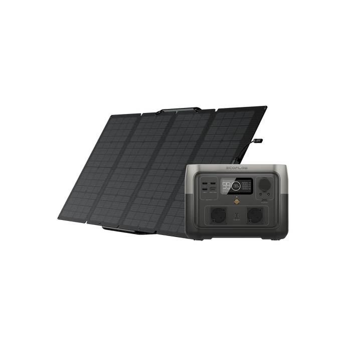 EcoFlow RIVER 2 Max + 160W Portable Solar Panel