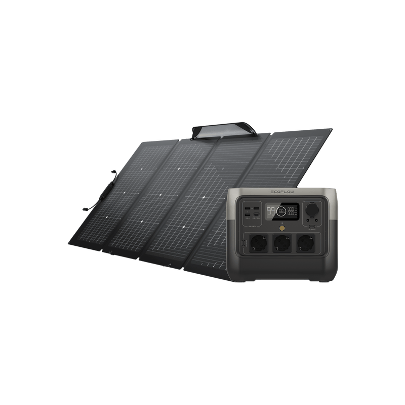 Carregue imagem no visualizador da galeriaEcoFlow RIVER 2 Pro + 220W Portable Solar Panel
